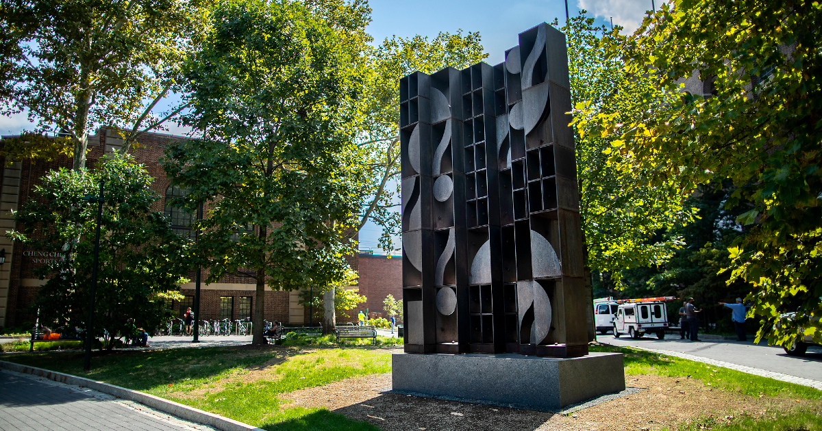 Art Matters A monumental steel sculpture on Shoemaker Green Penn Today